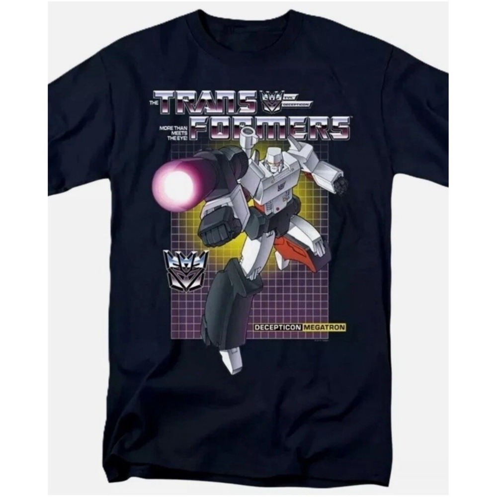 Transformers‎ G1 Megatron 80's Retro T-Shirt Black Unisex Adult Medium
